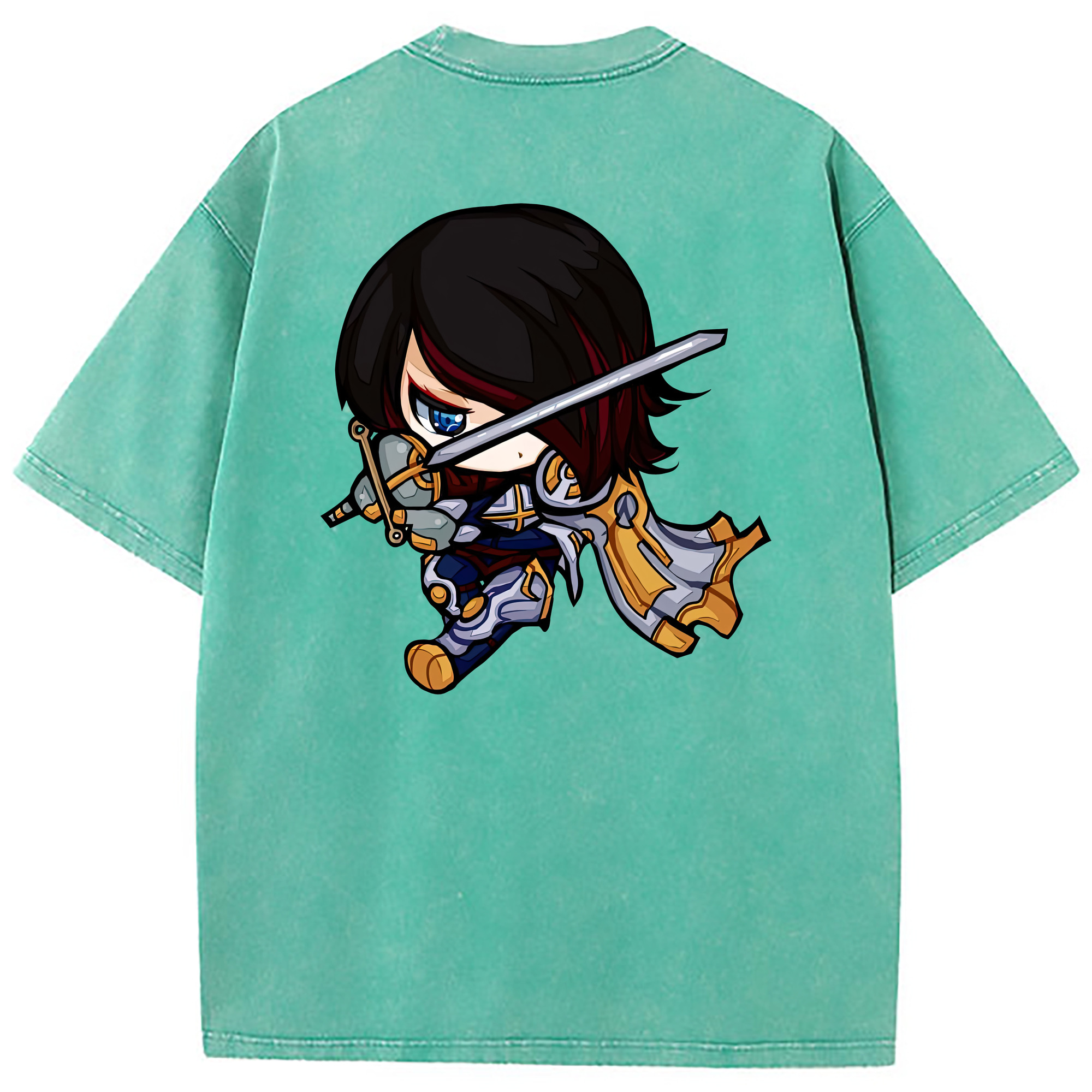 （画像用） リーグ・オブ・レジェンド League of Legends LOL 綿100% ヴィンテージ風 半袖Tシャツ（背面プリント）